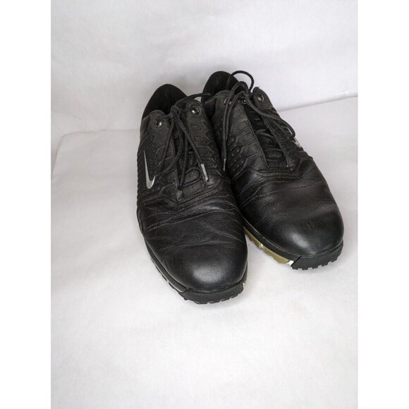 Nike Air Zoom Tour Mens Size 12 Black Leather Golf Shoes-336046-001 - Picture 2 of 7